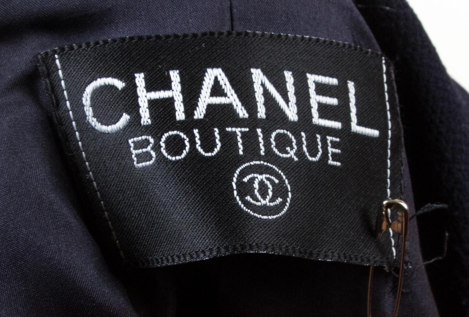 A Chanel Navy Wool Jacket,