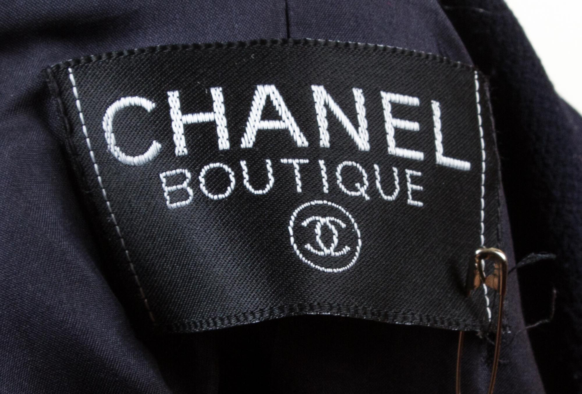 A Chanel Navy Wool Jacket,