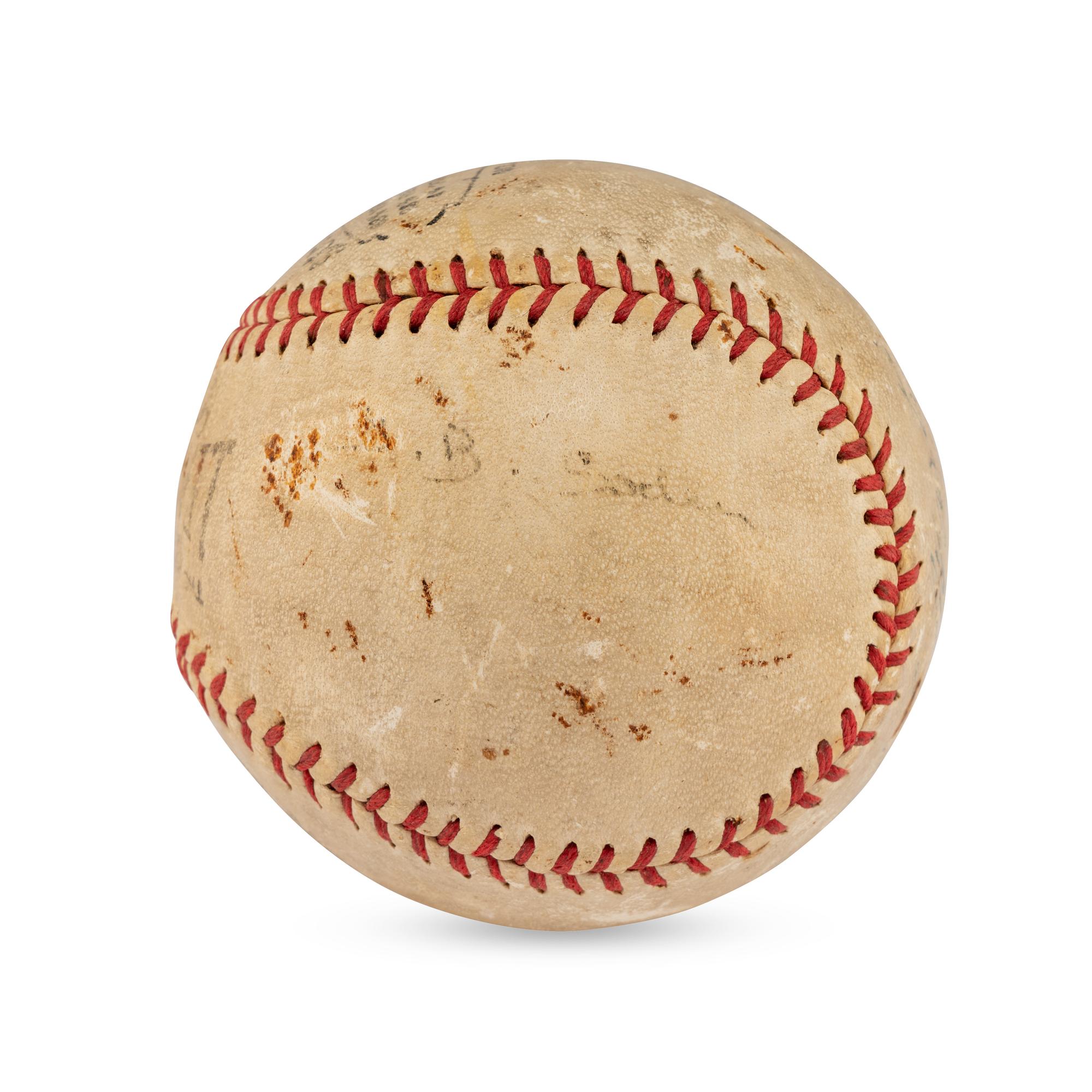 A Walter Johnson Signed Autograph Baseball (Beckett Authentication Services Letter of Authenticity)