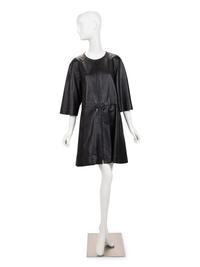 Giorgio Armani Leather Coat, 2000-10s