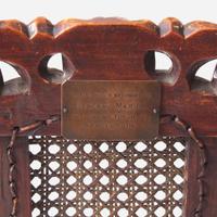 A William & Mary bannister-back and rush seat side chair associated with Francis Marion early 18th century