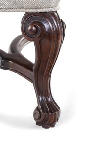 A William and Mary Style Carved Walnut Settee