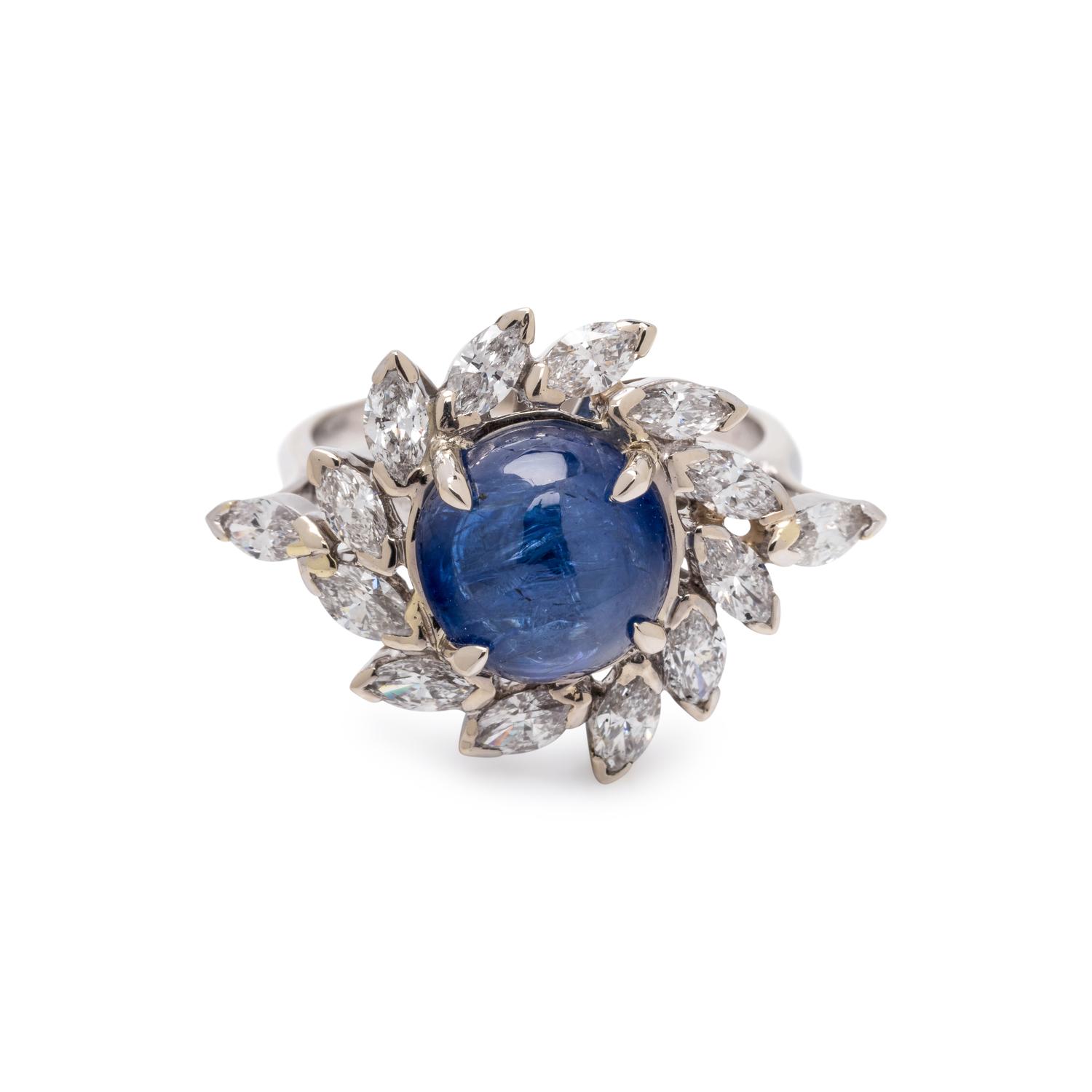SAPPHIRE AND DIAMOND RING