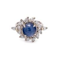 SAPPHIRE AND DIAMOND RING