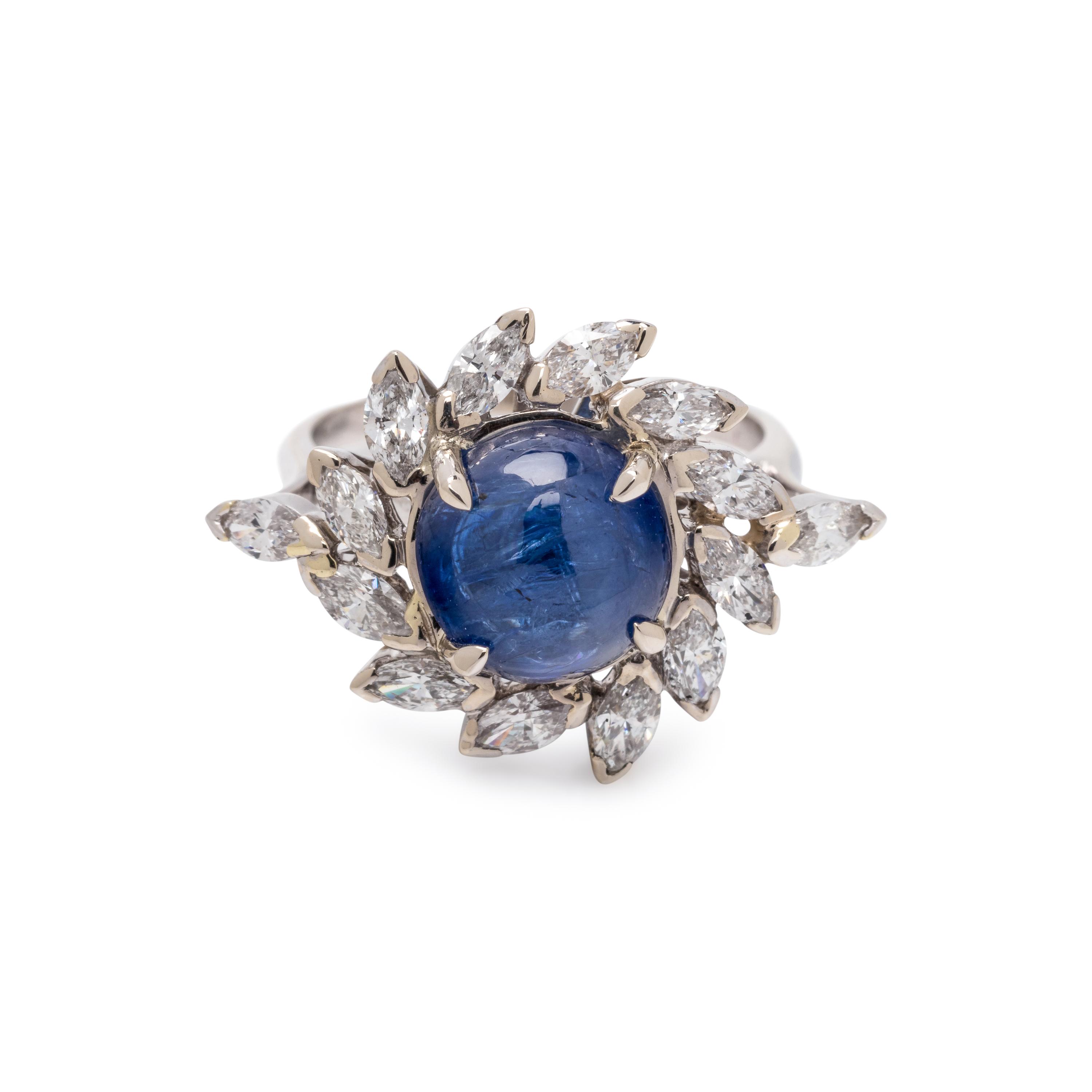 SAPPHIRE AND DIAMOND RING