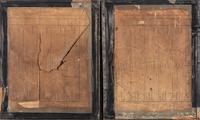 Two Mixed Media Compositions in Shadowbox Frames