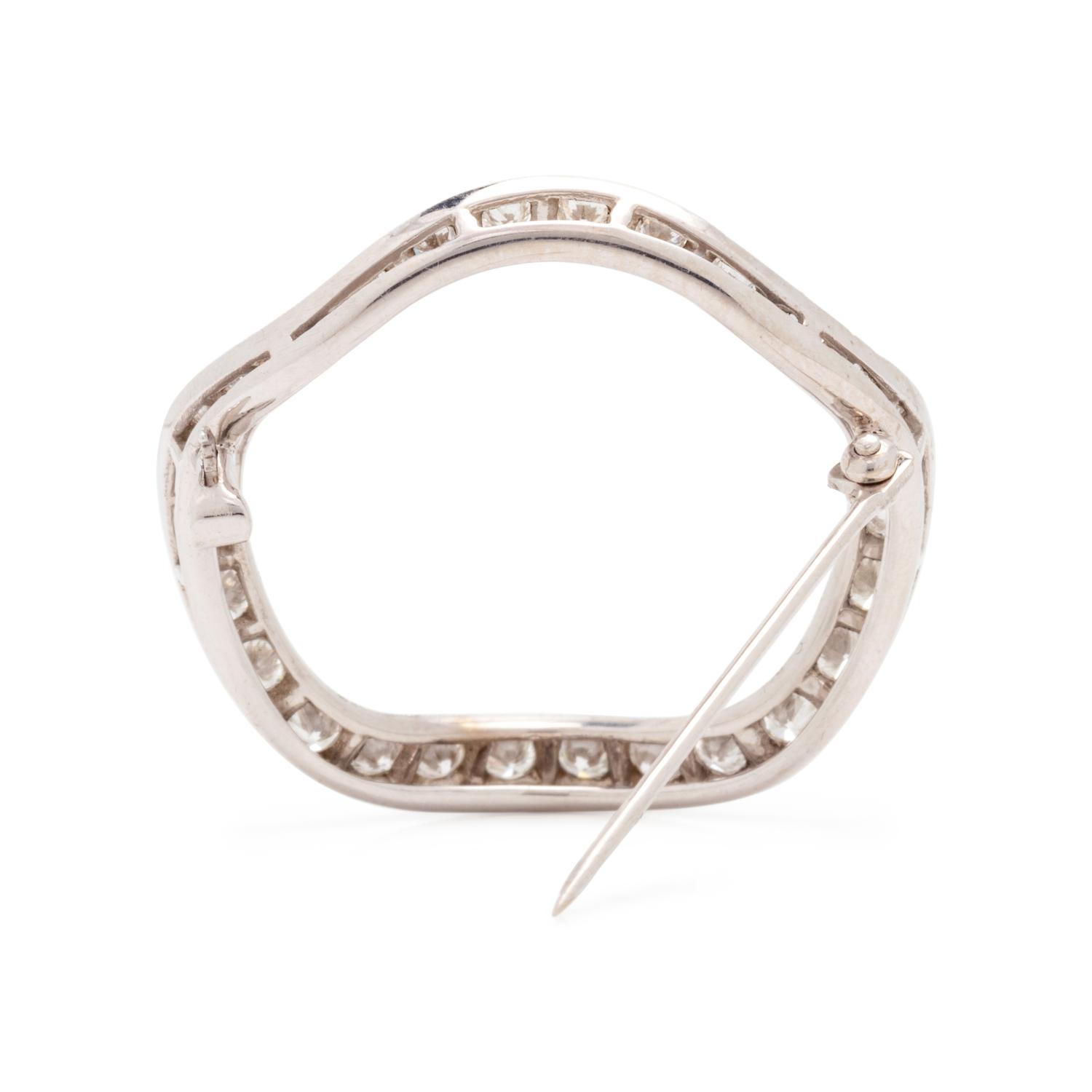 DIAMOND CIRCLE BROOCH