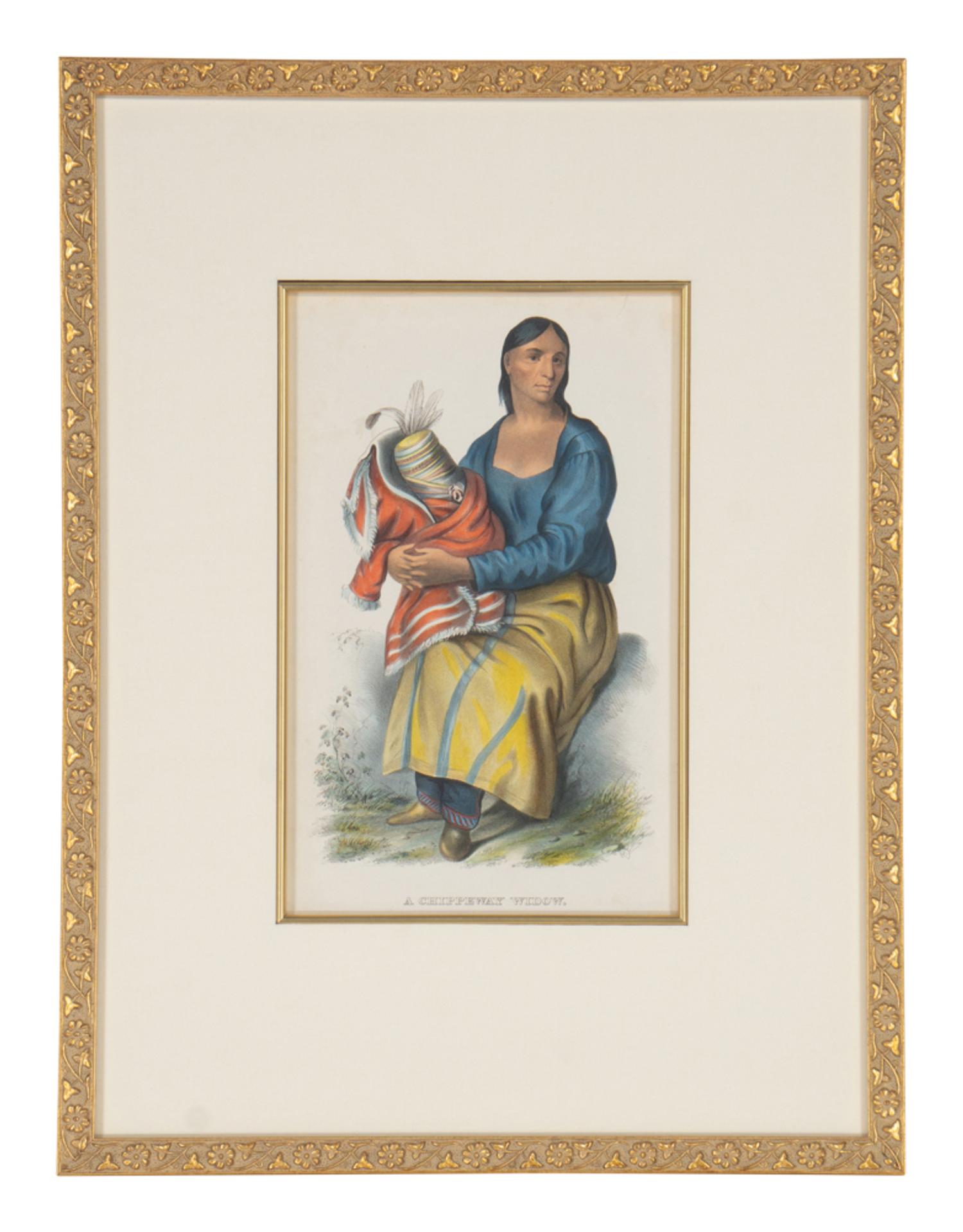 A Group of Five McKenney & Hall and George Catlin Prints