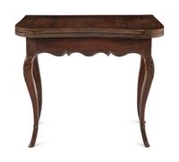 A French Provincial Parquetry Flip-Top Game Table