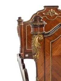 A Louis XV Style Gilt Bronze Mounted Kingwood Bed Frame