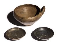 Three South Italian Black-Glazed Vessels