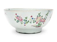 A Chinese Export Porcelain Punch Bowl