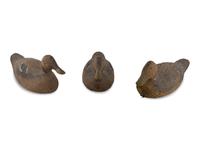Three Wood Mallard Decoys