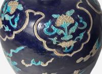 A Chinese Fahua 'Figural' Vase, Meiping