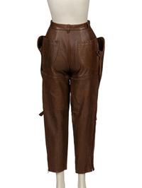 Issey Miyake, Convertible Leather Pants/Shorts, 1980's