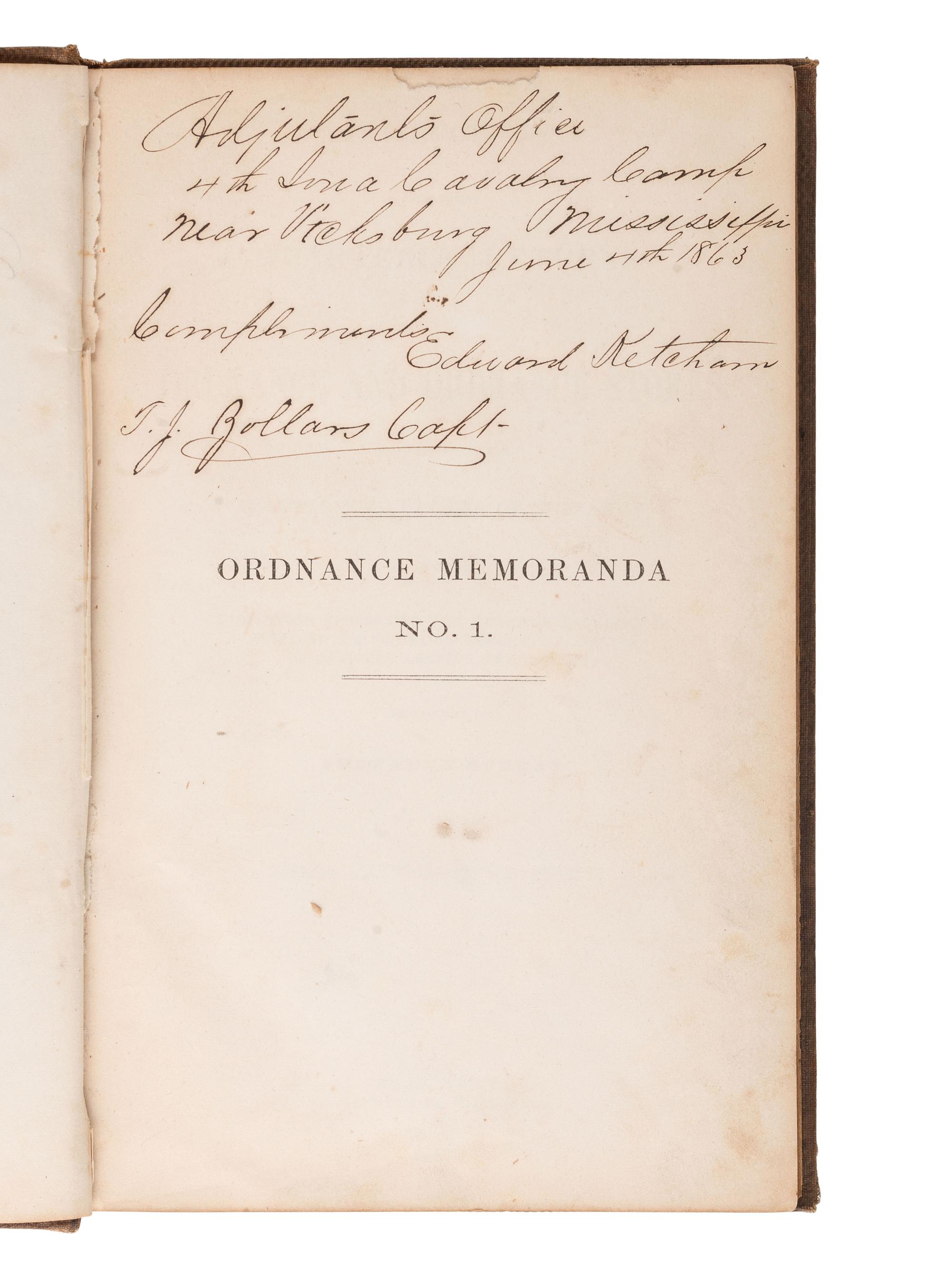 [CIVIL WAR]. Civil War military standards, tactics, and regulations. 19 works in 19 volumes, incl. title signed by MOH recipient R.N. Batchelder.