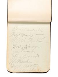 A 1930s Multi-Signed Autograph 1930s Baseball Autograph Book Including Jimmie Foxx (Beckett Authentication Services Letter BAS Certified),