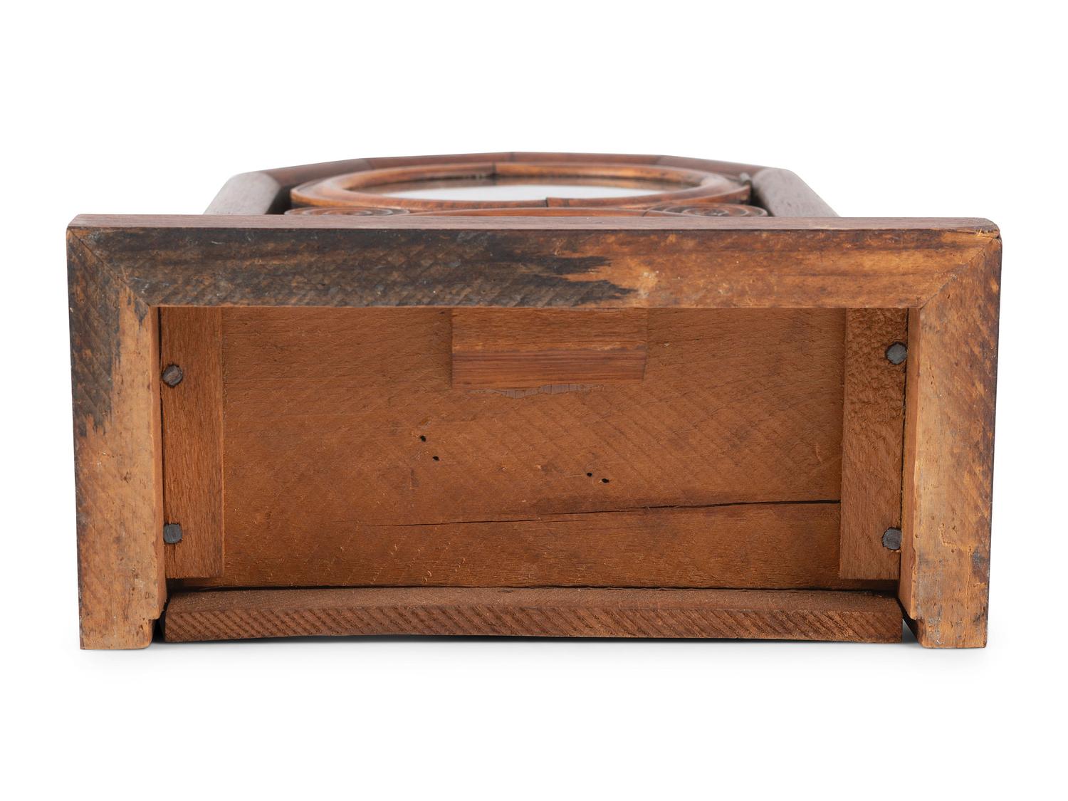 An Ingraham 'Mosaic Front Doric' Mantel Clock