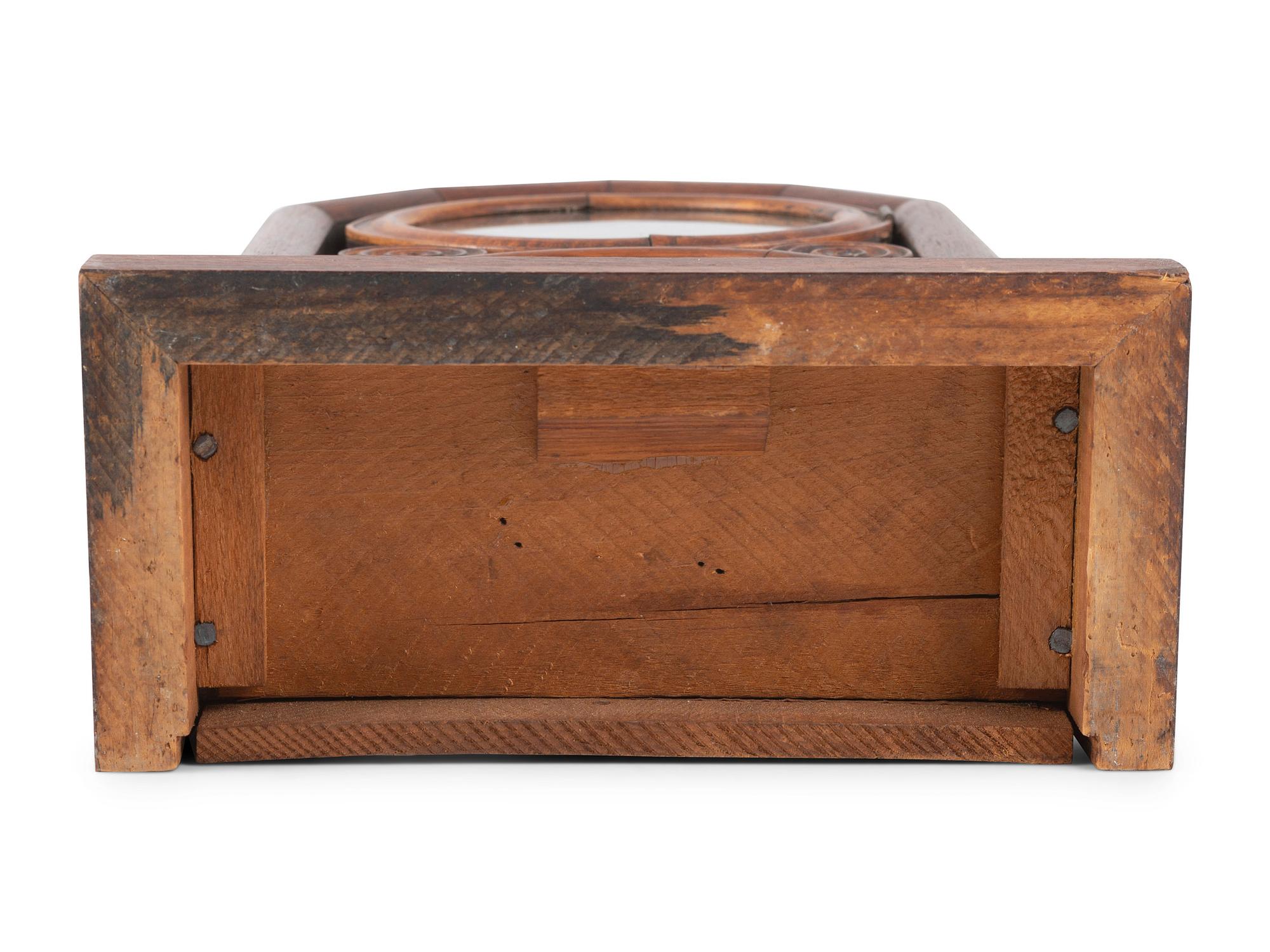 An Ingraham 'Mosaic Front Doric' Mantel Clock