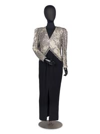 Galanos Beaded Evening Gown