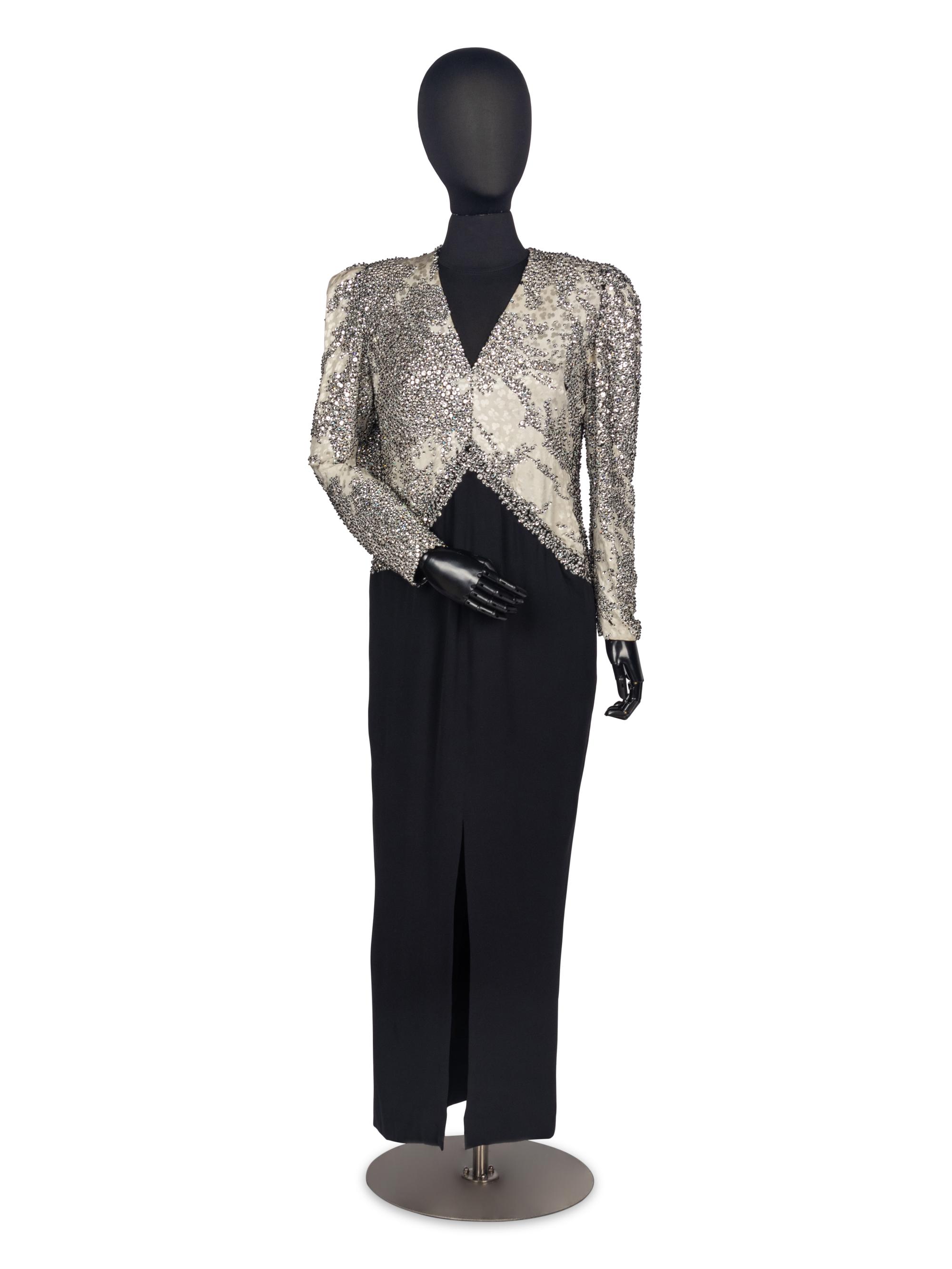 Galanos Beaded Evening Gown