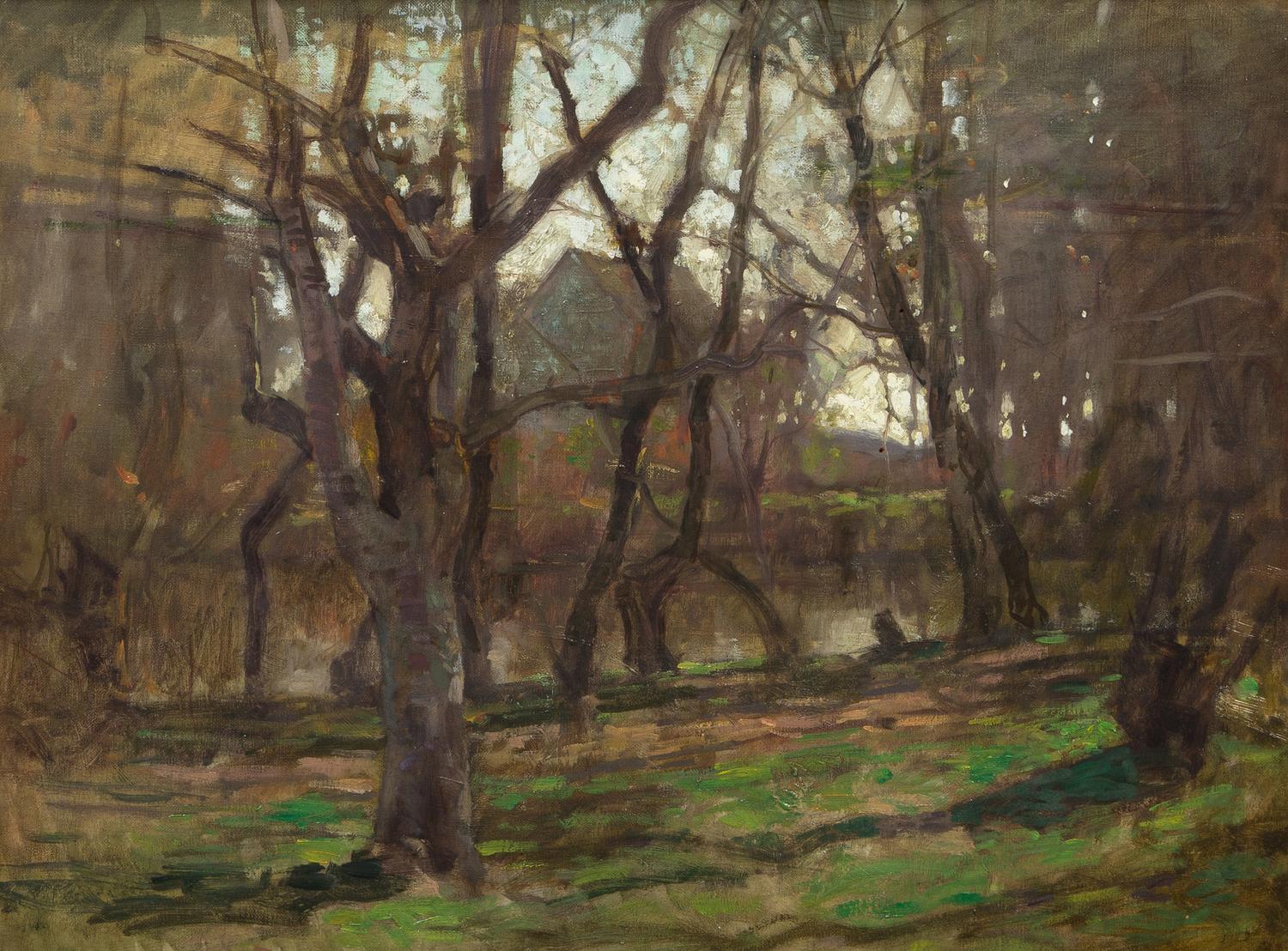 Paul Cornoyer, (American, 1864-1923), River Through the Woods