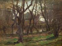 Paul Cornoyer, (American, 1864-1923), River Through the Woods