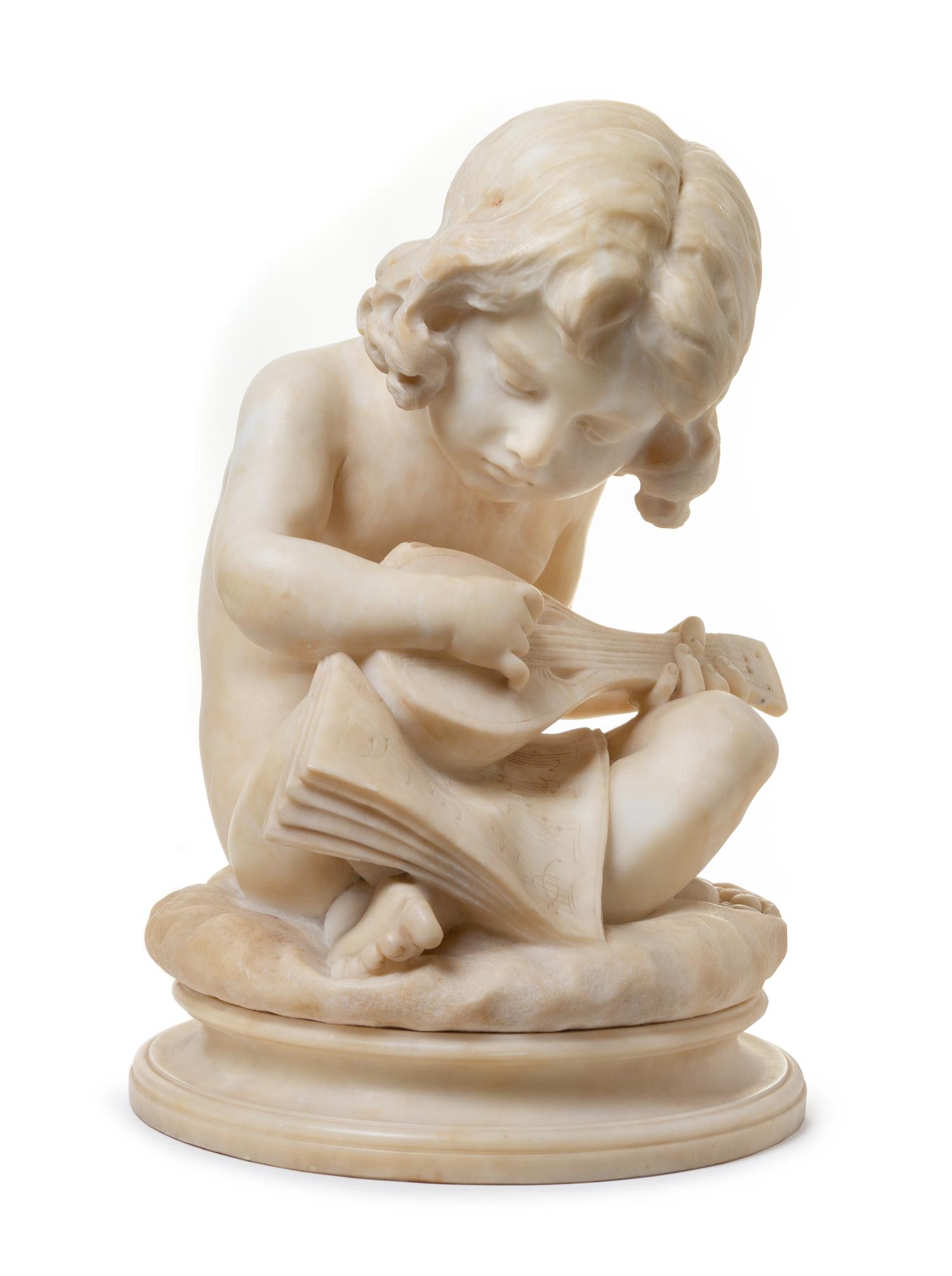An Italian Marble Figure Height 17 1/2 inches. — LATE 19TH/EARLY 20TH CENTURY