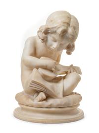 An Italian Marble Figure Height 17 1/2 inches. — LATE 19TH/EARLY 20TH CENTURY