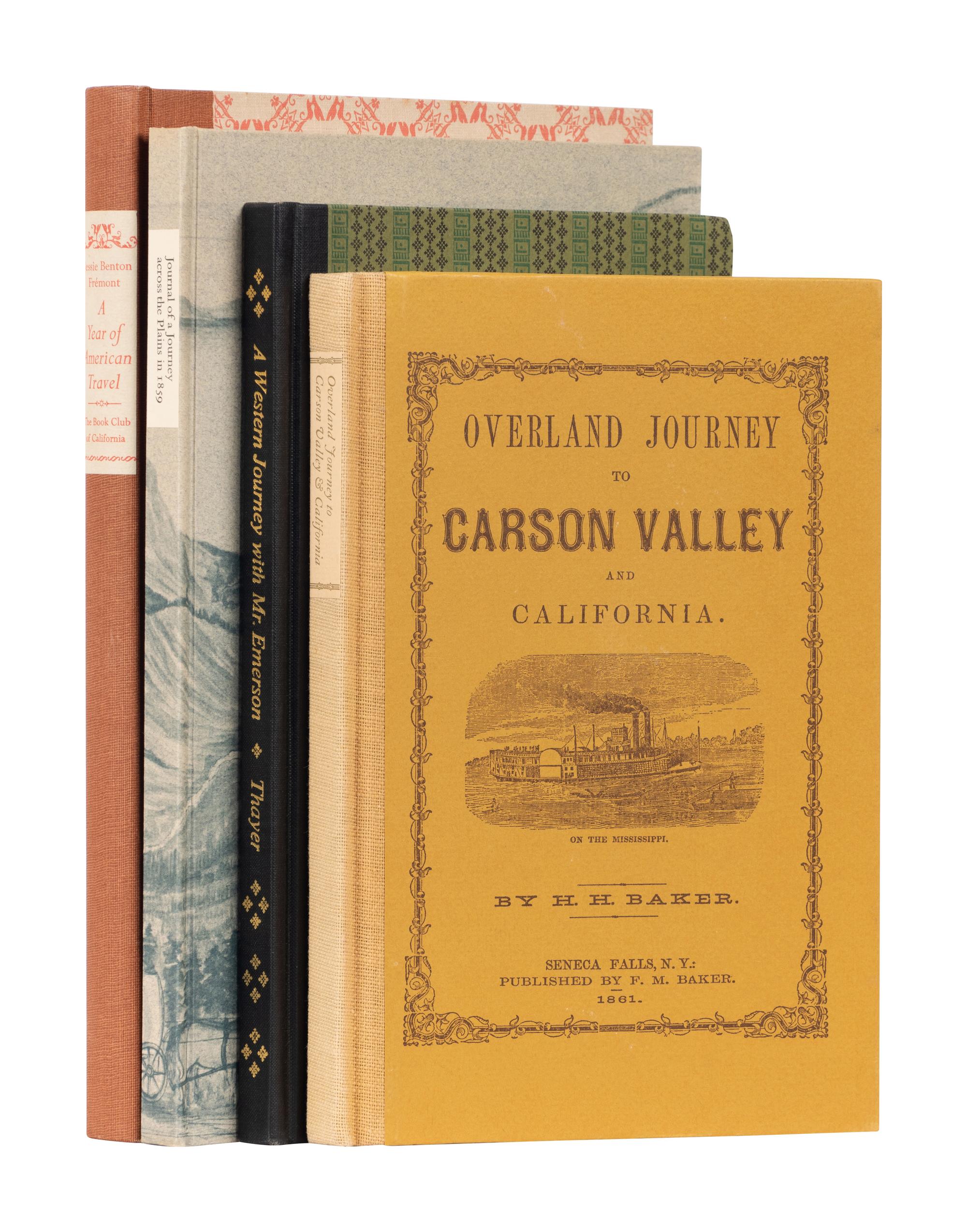 [BOOK CLUB OF CALIFORNIA- OVERLAND NARRATIVES]. A group of 5 works from the Book Club of California concerning overland journeys across North America, comprising: