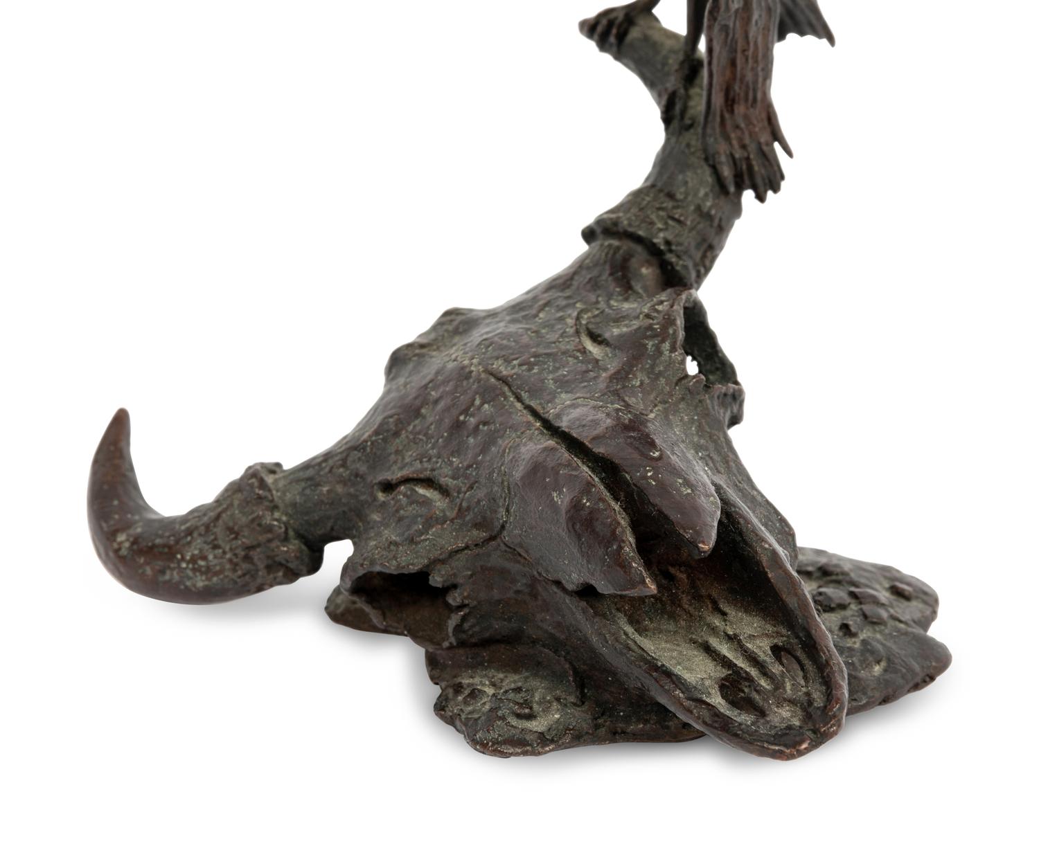 Crow on a Buffalo Skull , number 65