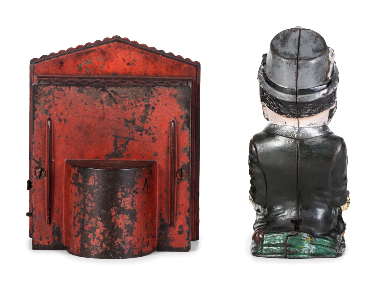 Two Cast Iron Mechanical Banks