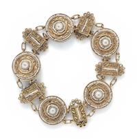 ROSE GOLD AND CULTURED PEARL BRACELET
