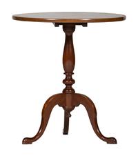 A Queen Anne Style Marquetry Tilt-Top Table