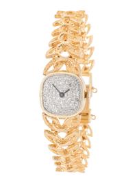 LONGINES, 14K YELLOW GOLD AND DIAMOND WATCH