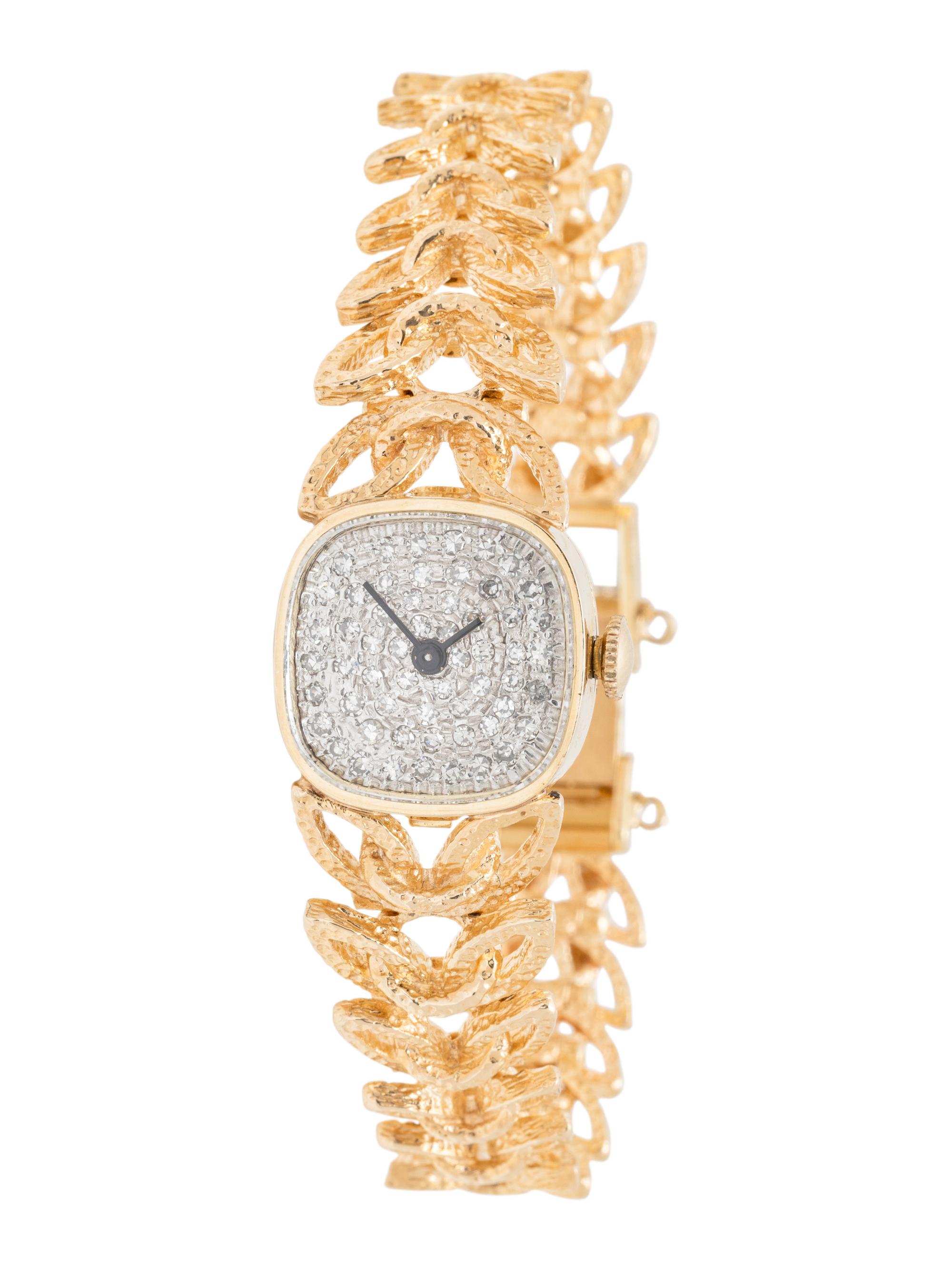 LONGINES, 14K YELLOW GOLD AND DIAMOND WATCH