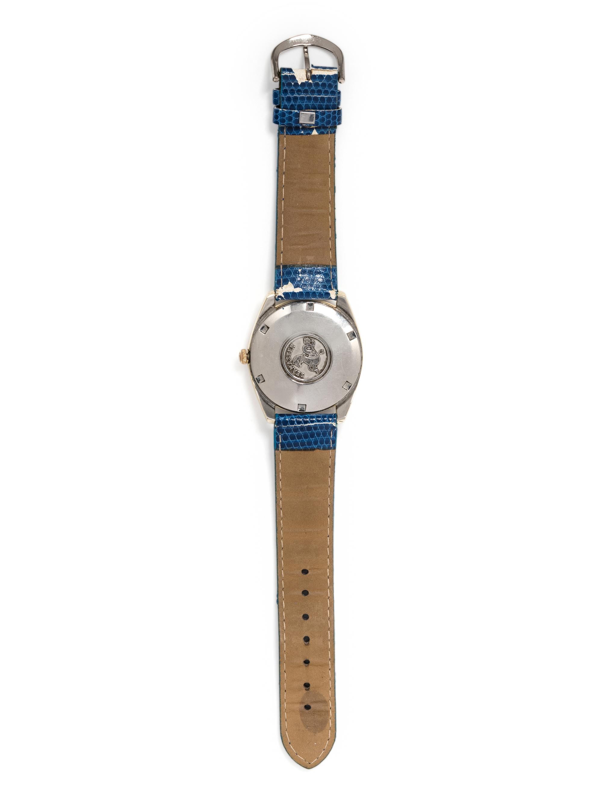 OMEGA, GOLD-PLATED 'SEAMASTER' DAY-DATE WRISTWATCH
