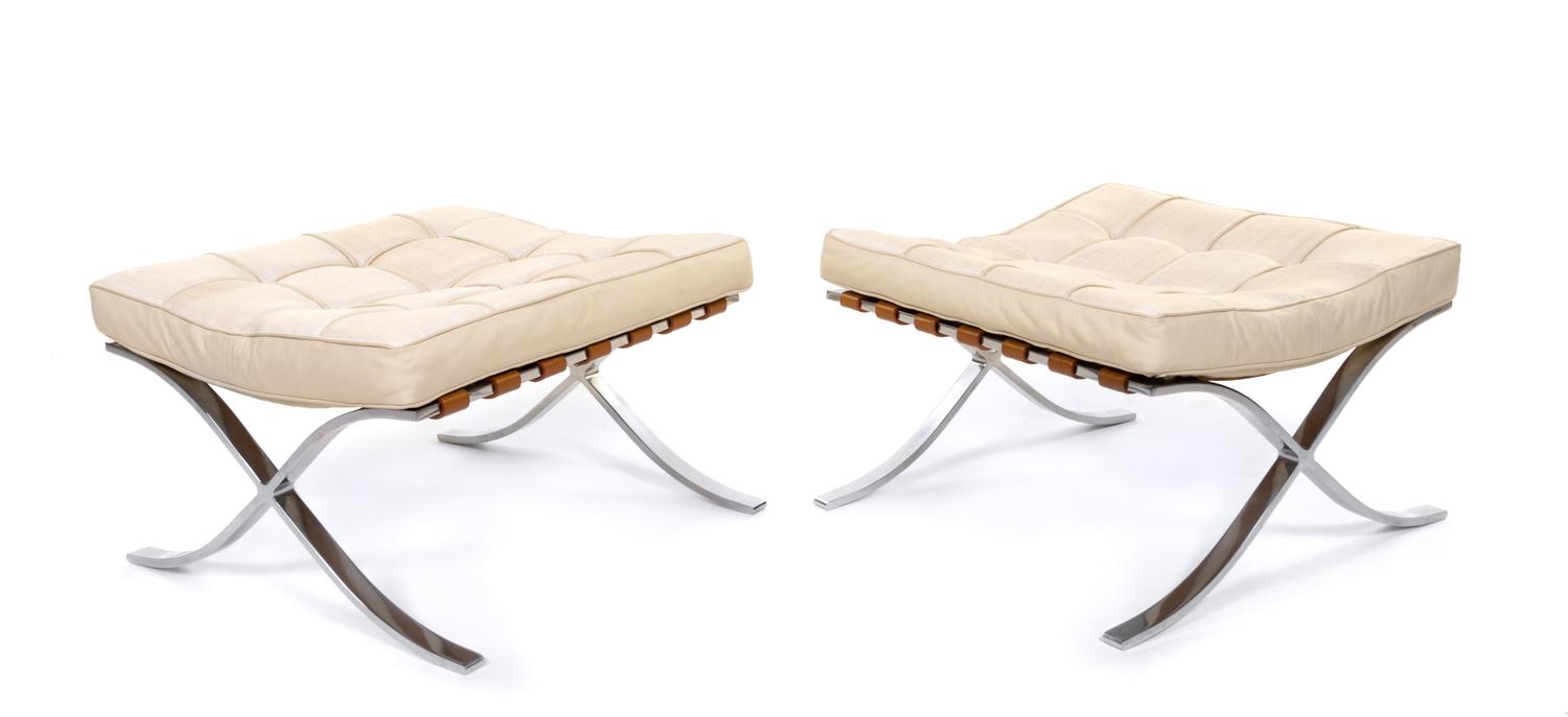 Pair of Barcelona Stools Knoll, USA