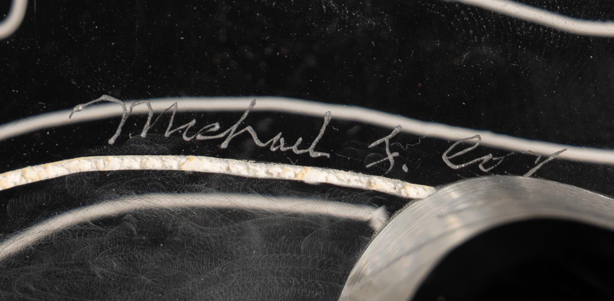 Mike Ditka's Personally Owned Frosted Glass NFL Award Formerly Displayed in Ditka's Chicago Home