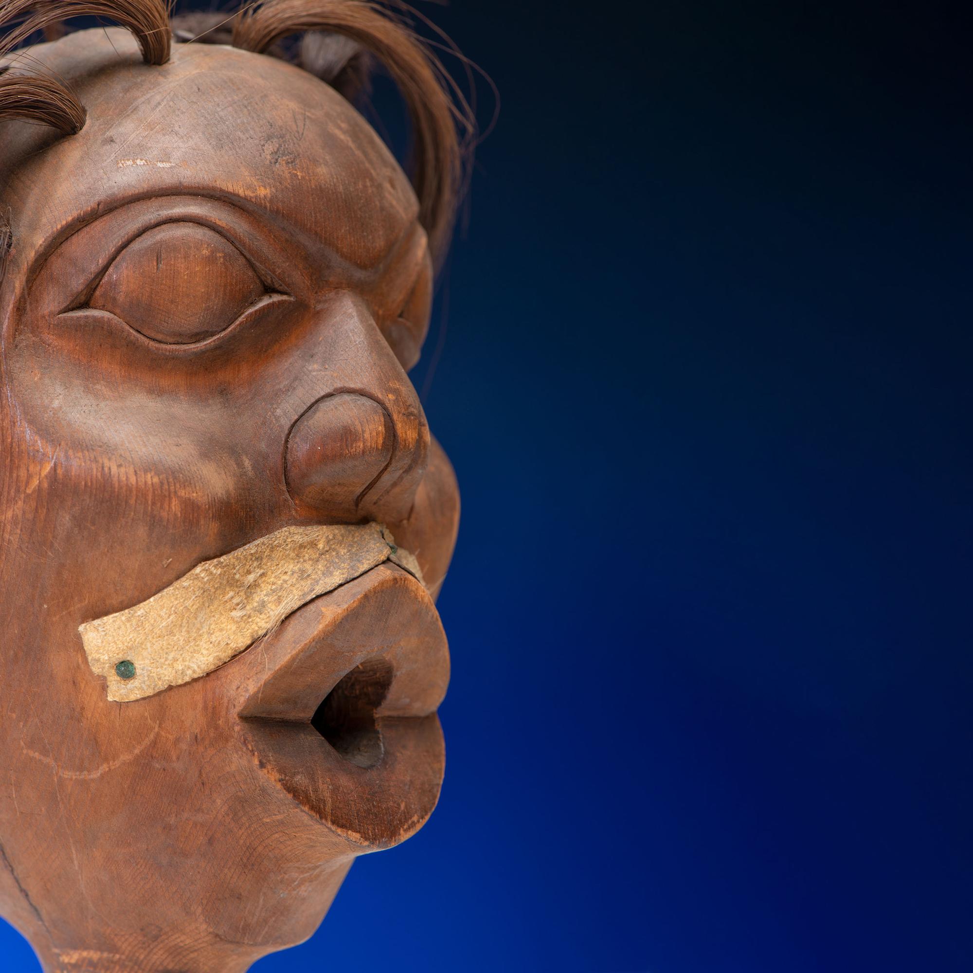 Tlingit Carved Effigy Rattle