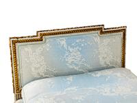 A Louis XVI Grey-Painted and Parcel-Gilt Lit du Jour