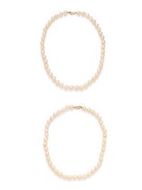 PAIR OF CULTURED PEARL NECKLACES