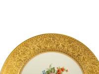Two Sets of Continental Gilt-Decorated Porcelain Plates