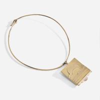 Olaf Skoogfors (American, 1930-1975) Vermeil Cloud Pendant Necklace and Brooch, USA, 1973