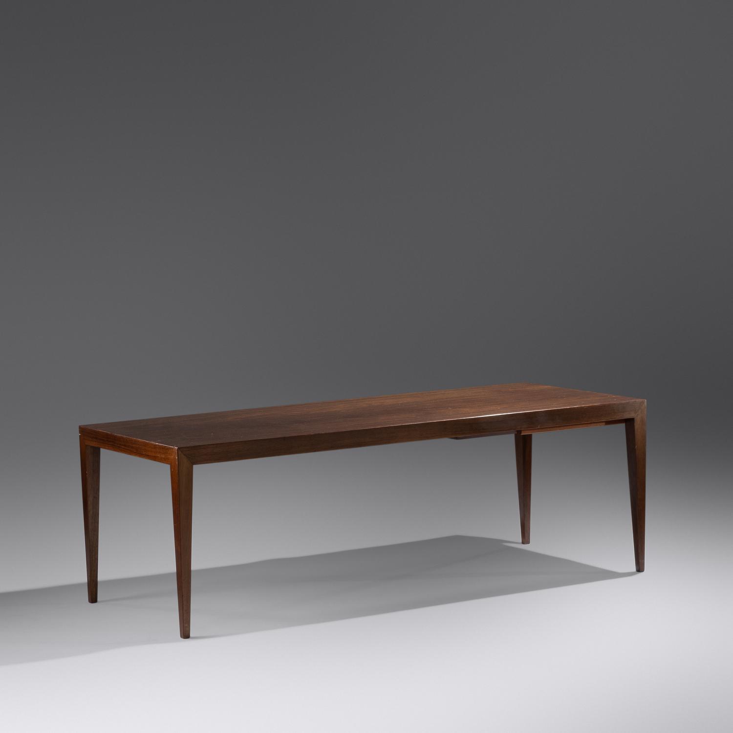 Coffee Table with Pull-Out Tray, c. 1960 Haslev A/S, Denmark