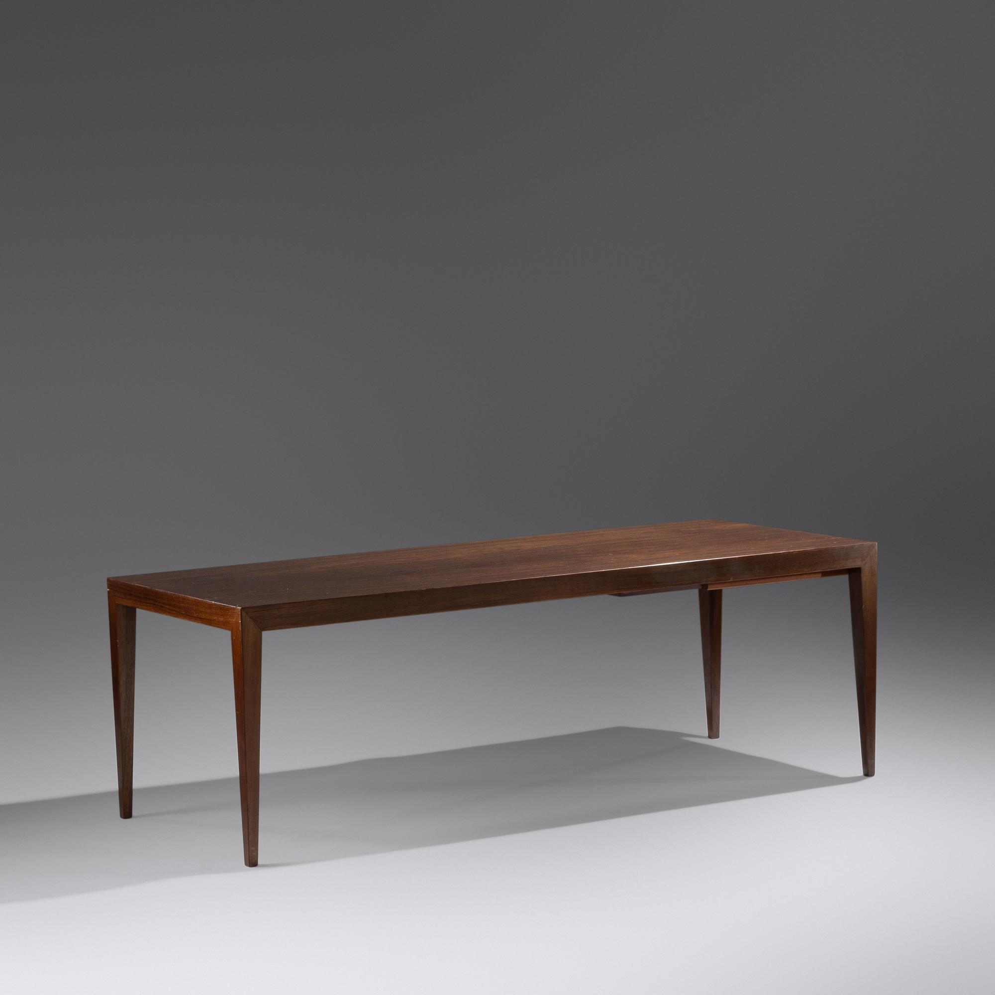 Coffee Table with Pull-Out Tray, c. 1960 Haslev A/S, Denmark