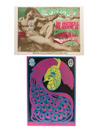[MUSIC] -- [POSTERS]. MOSCOSO, Victor, GRIFFIN, Rick, and HUNTER, George, artists. A group of 4 Family Dog posters from 1967, comprising: