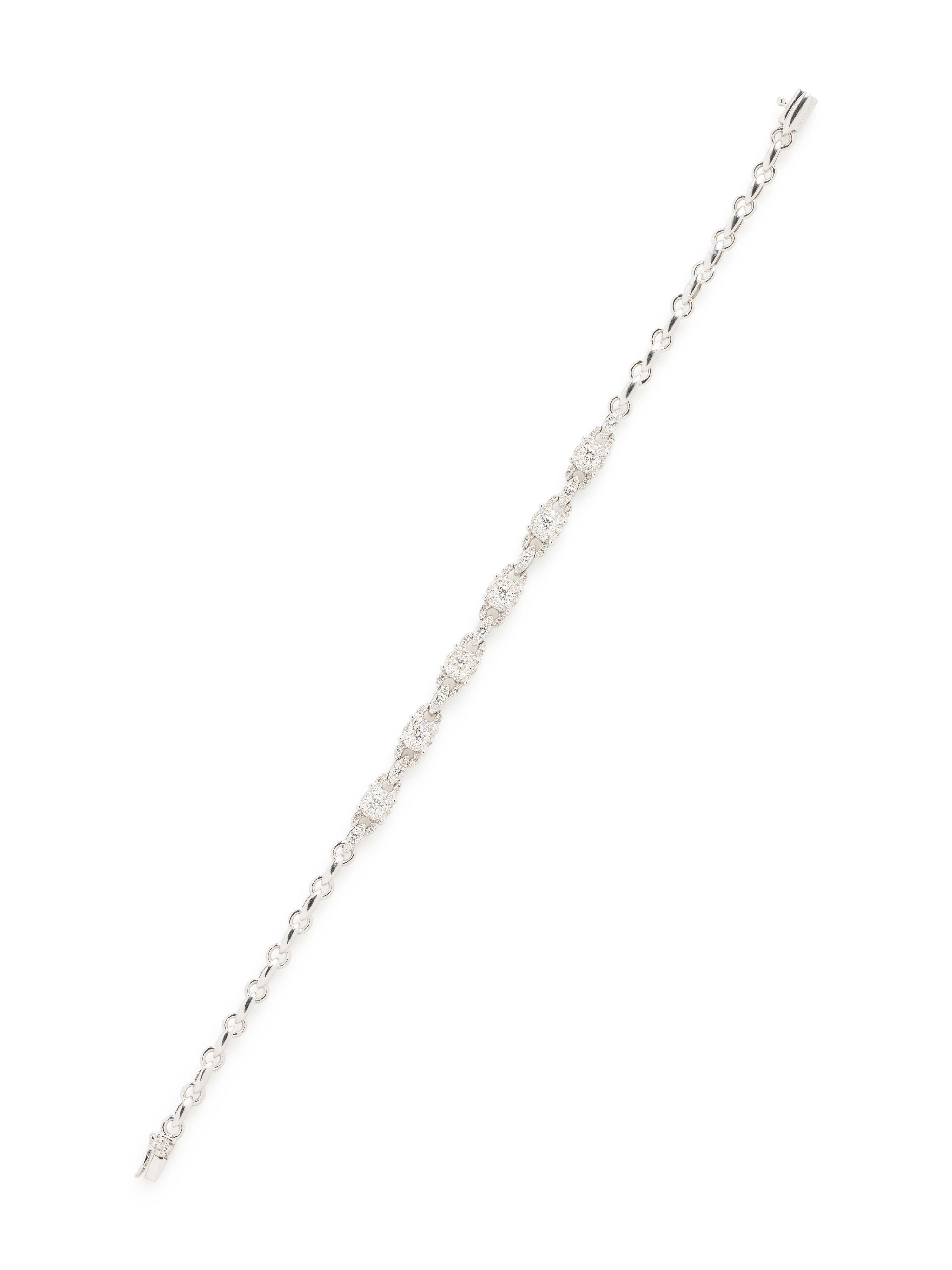 WHITE GOLD AND DIAMOND BRACELET