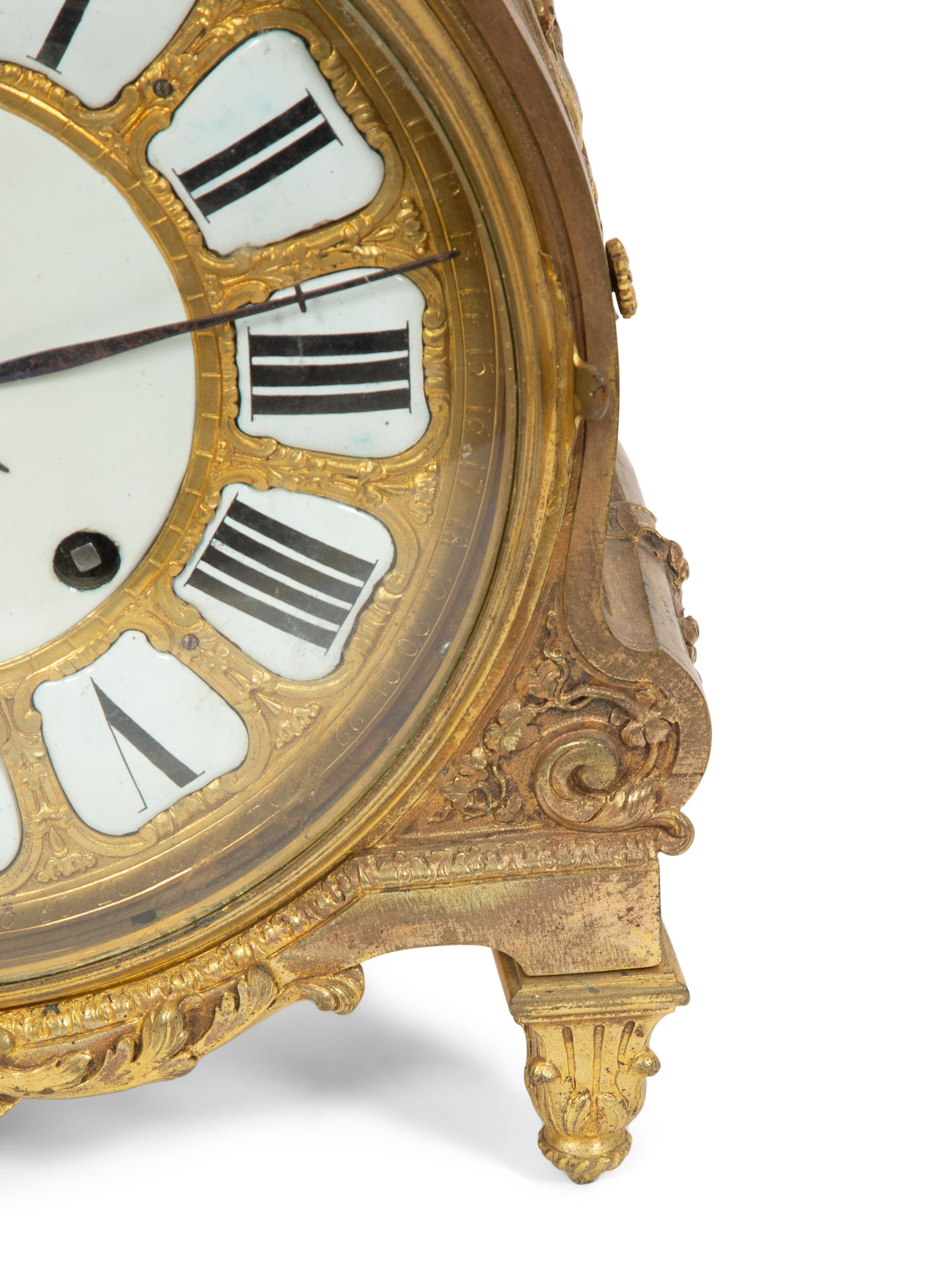A Louis XV Gilt Bronze Quarter Repeating Table Clock for the Middle Eastern Market
