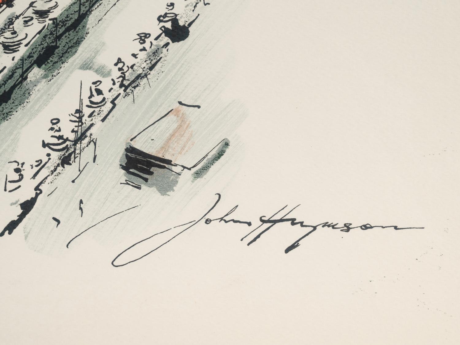 A Pair of Color Lithographs by John Haymson (American, 1902-1980)